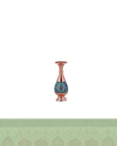 گلدان مس و پرداز صراحی 20 سانتی