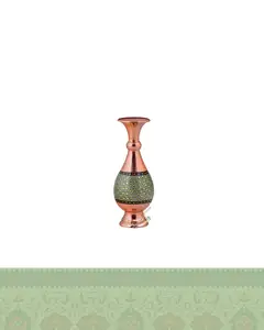 گلدان مس و خاتم مدل صراحی 20 آقاجانی