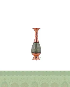 گلدان مس و خاتم مدل صراحی 26 آقاجانی