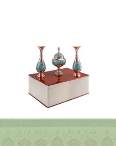 سرویس گلدان و شکلات خوری فیروزه کوب