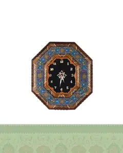 ساعت خاتم و نقاشی تذهیب مدل نسترن