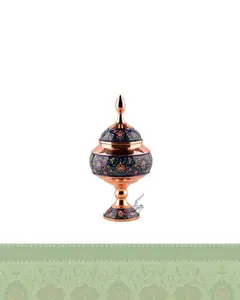 شکلات خوری مس و مینا متوسط سایز 27