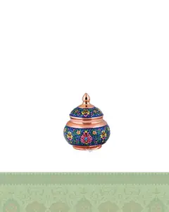 قندان مس و پرداز کوچک