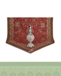 گلدان توپی تپل ملیله کاری کوچک