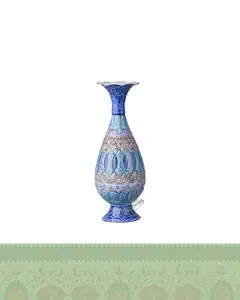 گلدان میناکاری شده 20 سانتی لوکس