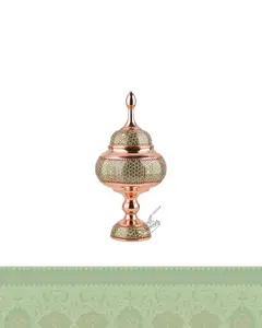 شکلات خوری مسی خاتم کاری سایز 30