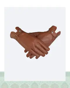 دستکش چرم مردانه مدل 43000189 - مشکی / M