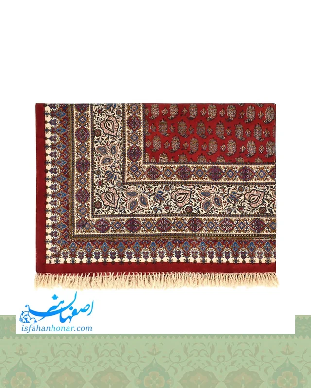 خرید رومیزی قلمکار 6 نفره 135×200 سانتیمتری ارزی