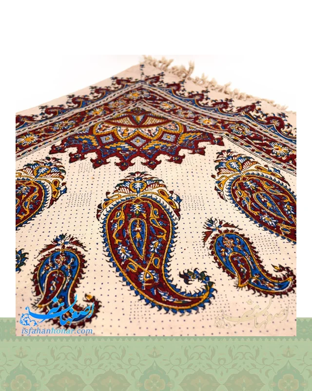 ارسال و فروش سفره قلمکار سنتی طرح ترنج ابعاد 200×135 سانتیمتر در خارج از کشور