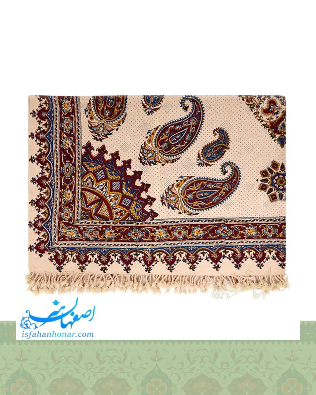 ارسال سفره قلمکار سنتی طرح ترنج ابعاد 200×135 سانتیمتر به خارج ایران