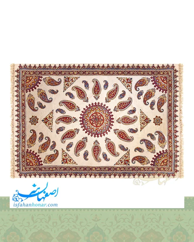 خرید سفره قلمکار سنتی طرح ترنج ابعاد 200×135 سانتیمتر از ایران