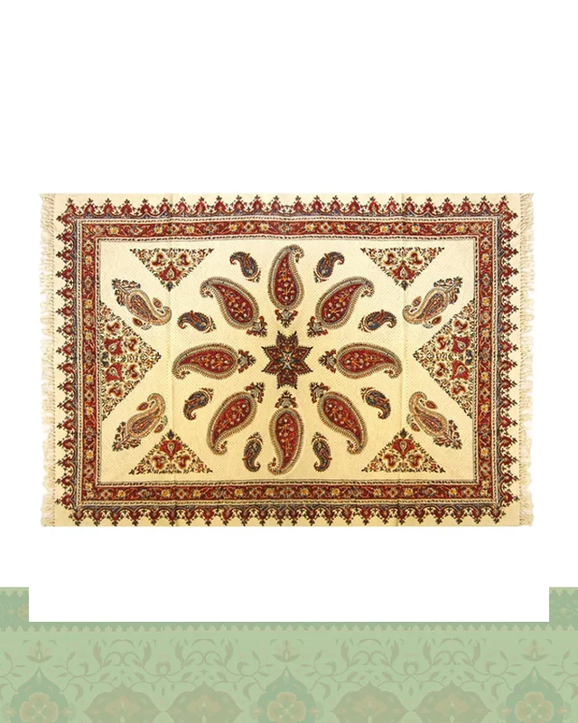 ارسال و فروش رومیزی قلمکار 100×150 سانتیمتری طرح ترنج در خارج از کشور