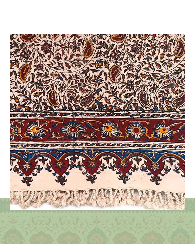 سفره قلمکار سنتی 100×150 سانتیمتری در دیارلند
