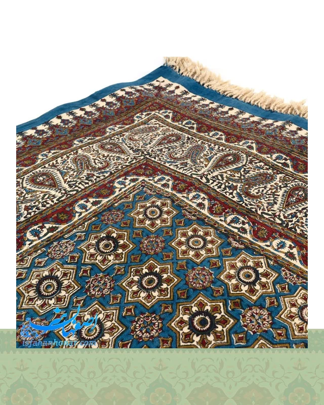 خرید رومیزی قلمکار سنتی ابعاد 200×135 سانتیمتر ارزی