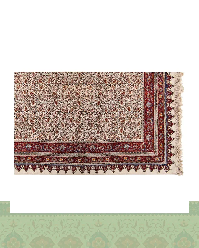 ارسالی مستقیم سفره بزرگ قلمکار سنتی 240×160 سانتیمتری از ایران