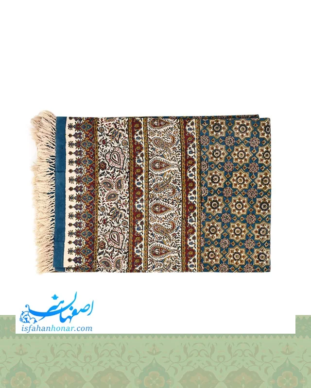 خرید رومیزی قلمکار هشت نفره ابعاد 240×160 سانتیمتر ارزی