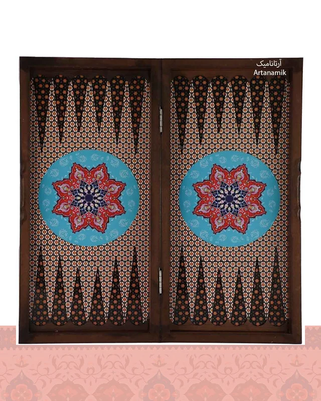 تخته نرد و شطرنج طرح خاتم فیروزه در دیارلند