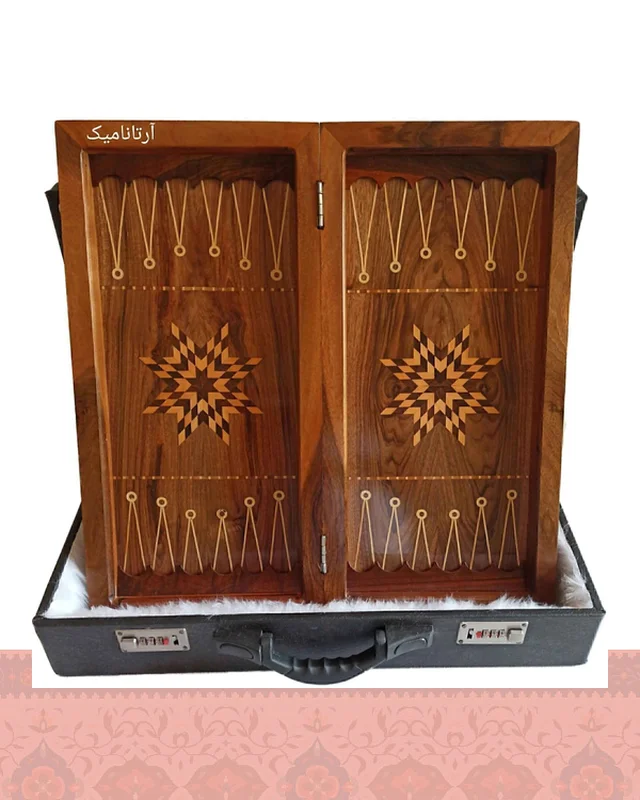 خرید تخته نرد منبت طرح شاعر و معشوق  در اروپا و آمریکا