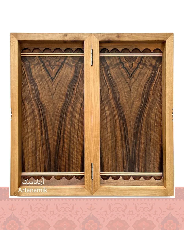 تخته نرد منبت کاری طرح اسکلت سرخپوست ۵۵ سانت  در دیارلند