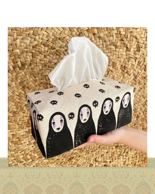 جای دستمال کاغذی طرح شهر اشباح