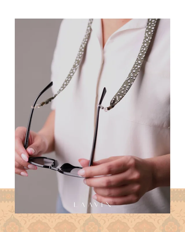 بند عینک نواری پارچه ای ( سبز ) – کد 8001 در دیارلند