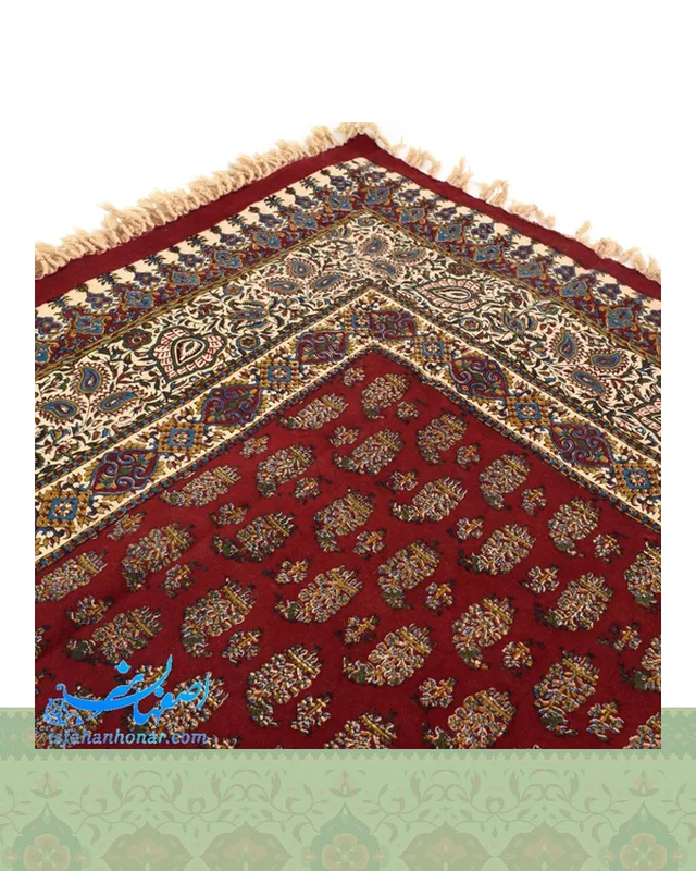 ارسال و فروش رومیزی قلمکار رنگ زرشکی سایز یک متری در خارج از کشور