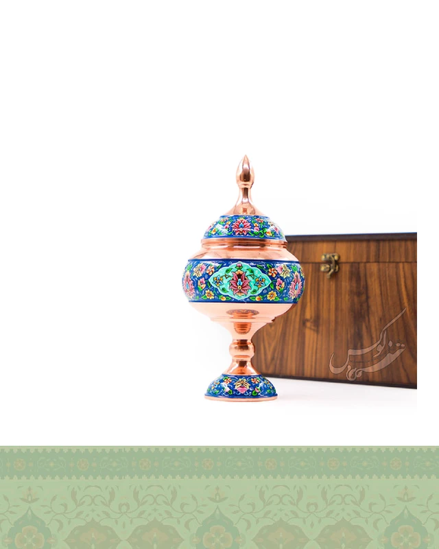 شکلات خوری مس و پرداز با جعبه