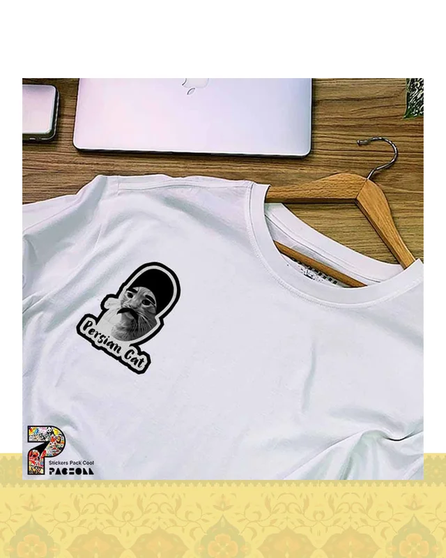 ارسال و فروش استیکر پرشین کت طرح قاجاری  در خارج از کشور