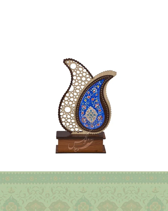 خرید تندیس بته جقه میناکاری کنار مشبک اصفهان در اروپا و آمریکا