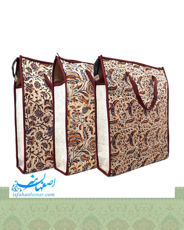ارسال و فروش ساک قلمکار ابعاد 40×50 سانتیمتر در خارج از کشور