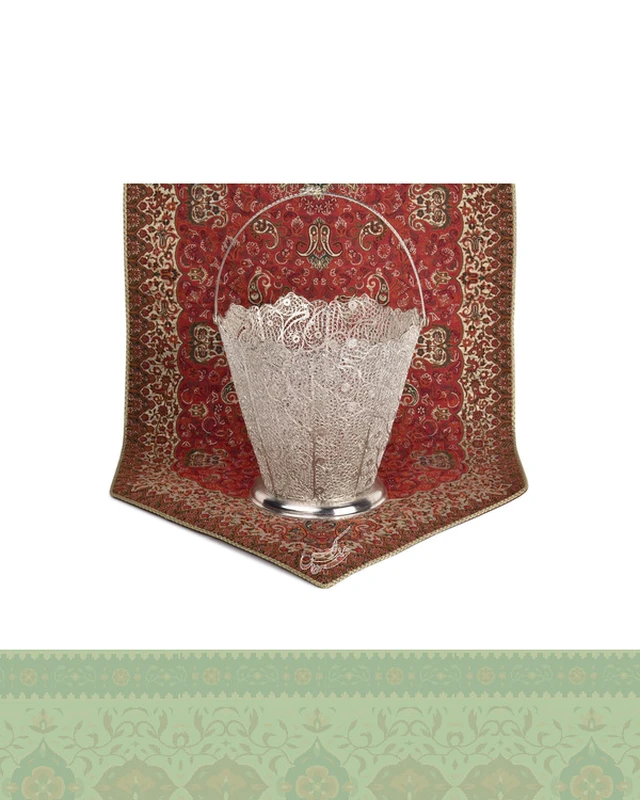 سطل ملیله کاری دسته دار