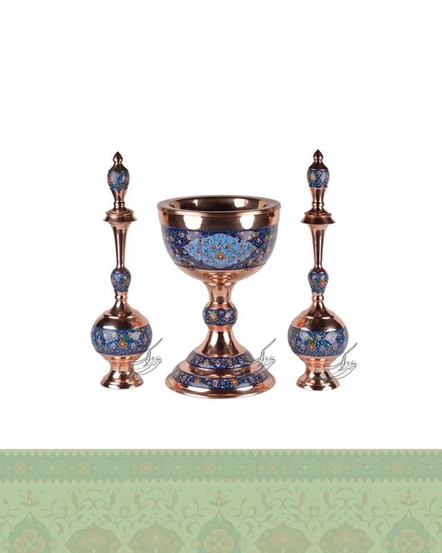 ست سنگاب و تنگ سایز سوپر مس و پرداز میناکاری