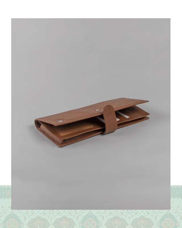 عکس کیف دسته چک چرم مردانه مدل 40000160