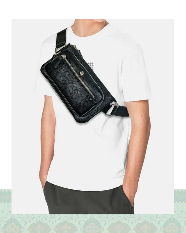 ارسال و فروش کیف کمری چرم مردانه مدل 42000122  در خارج از کشور