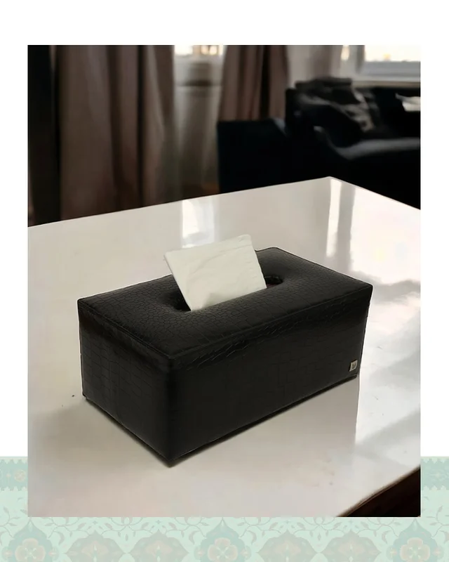 جعبه دستمال کاغذی چرم مدل 42000184  در دیارلند
