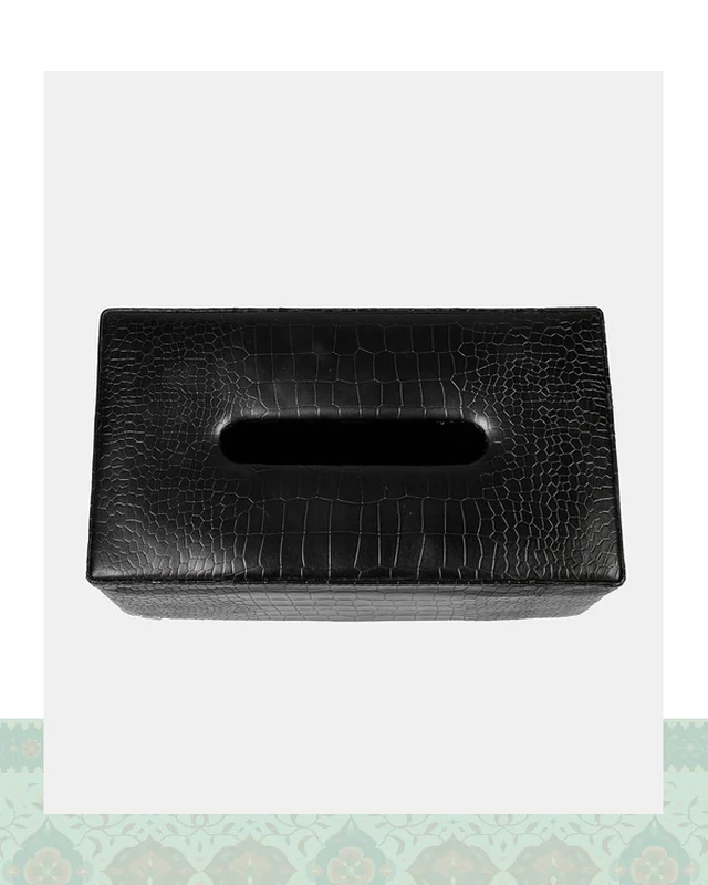 ارسال و فروش جعبه دستمال کاغذی چرم مدل 42000184  در خارج از کشور