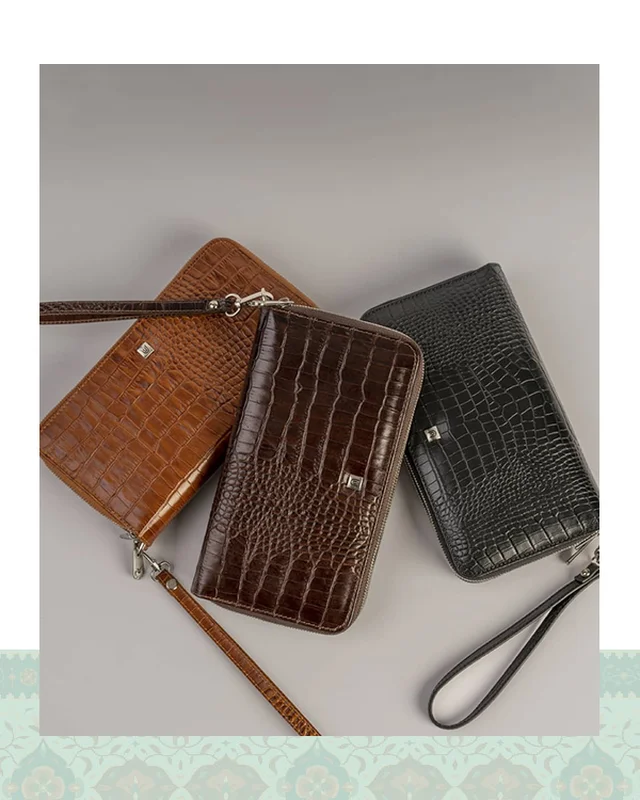 ارسال کیف کلاچ چرم مردانه مدل 40000127  به خارج ایران