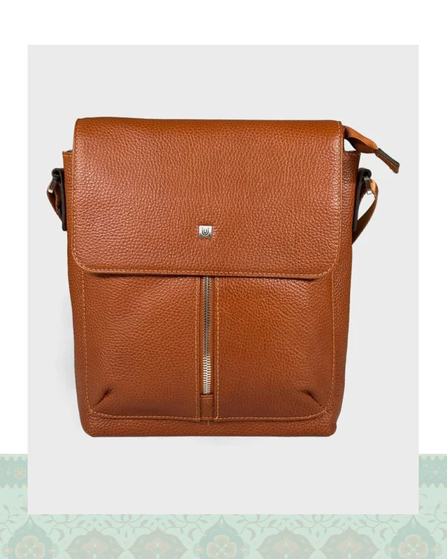 ارسال و فروش کیف کراس بادی چرم مردانه مدل 4300039  در خارج از کشور