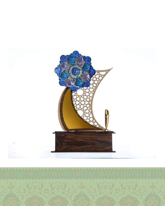 خرید تندیس میناکاری مشبک دارای جا قلمی ارزی