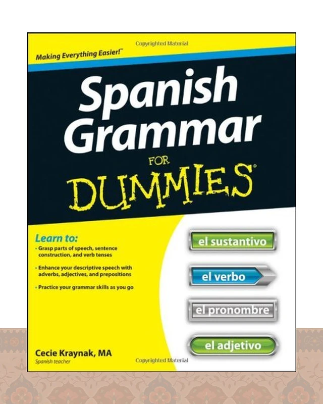 کتاب اسپنیش گرمر فور دامیز  Spanish Grammar For Dummies